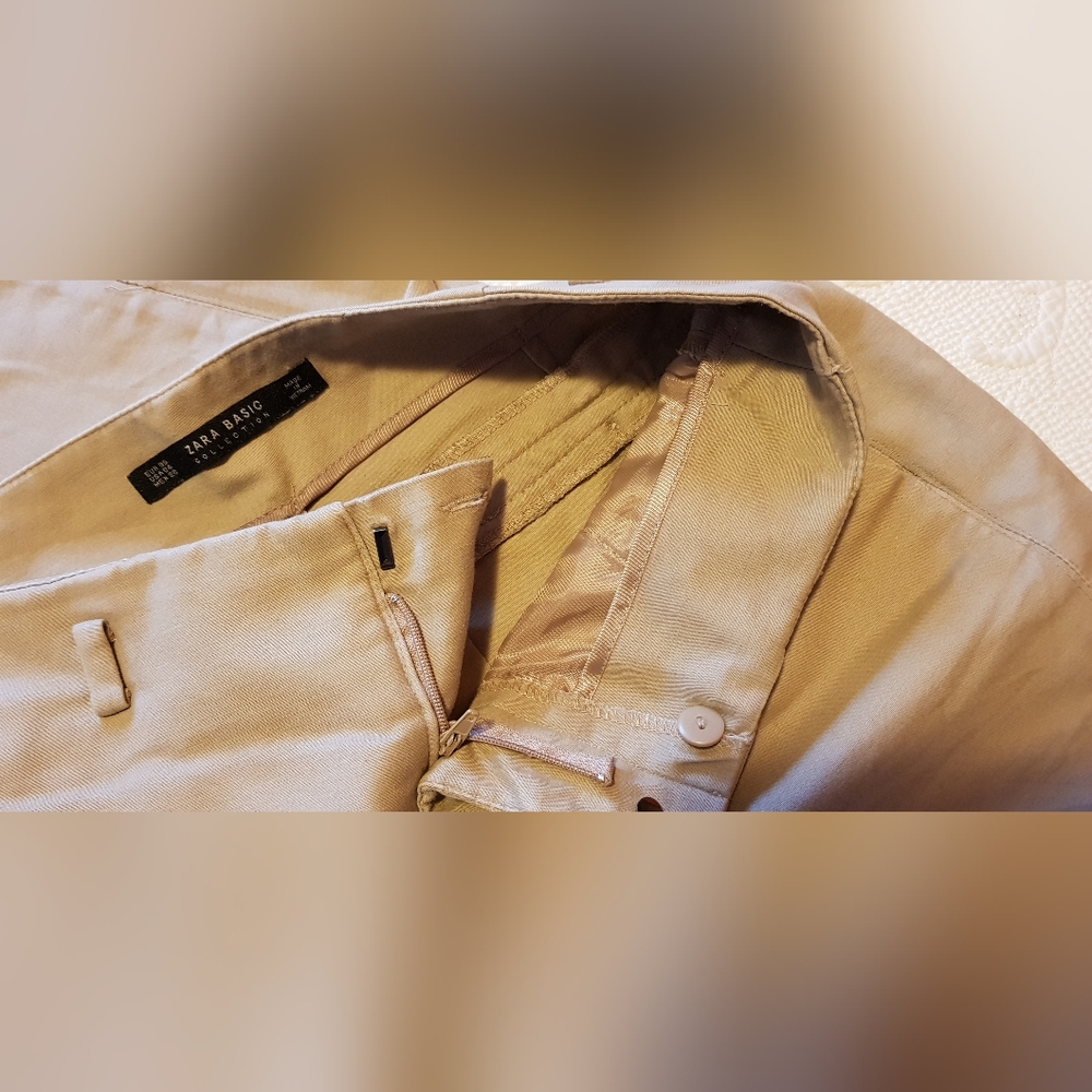Zara Basic pants camel size 8/36 - Picture 3 of 9
